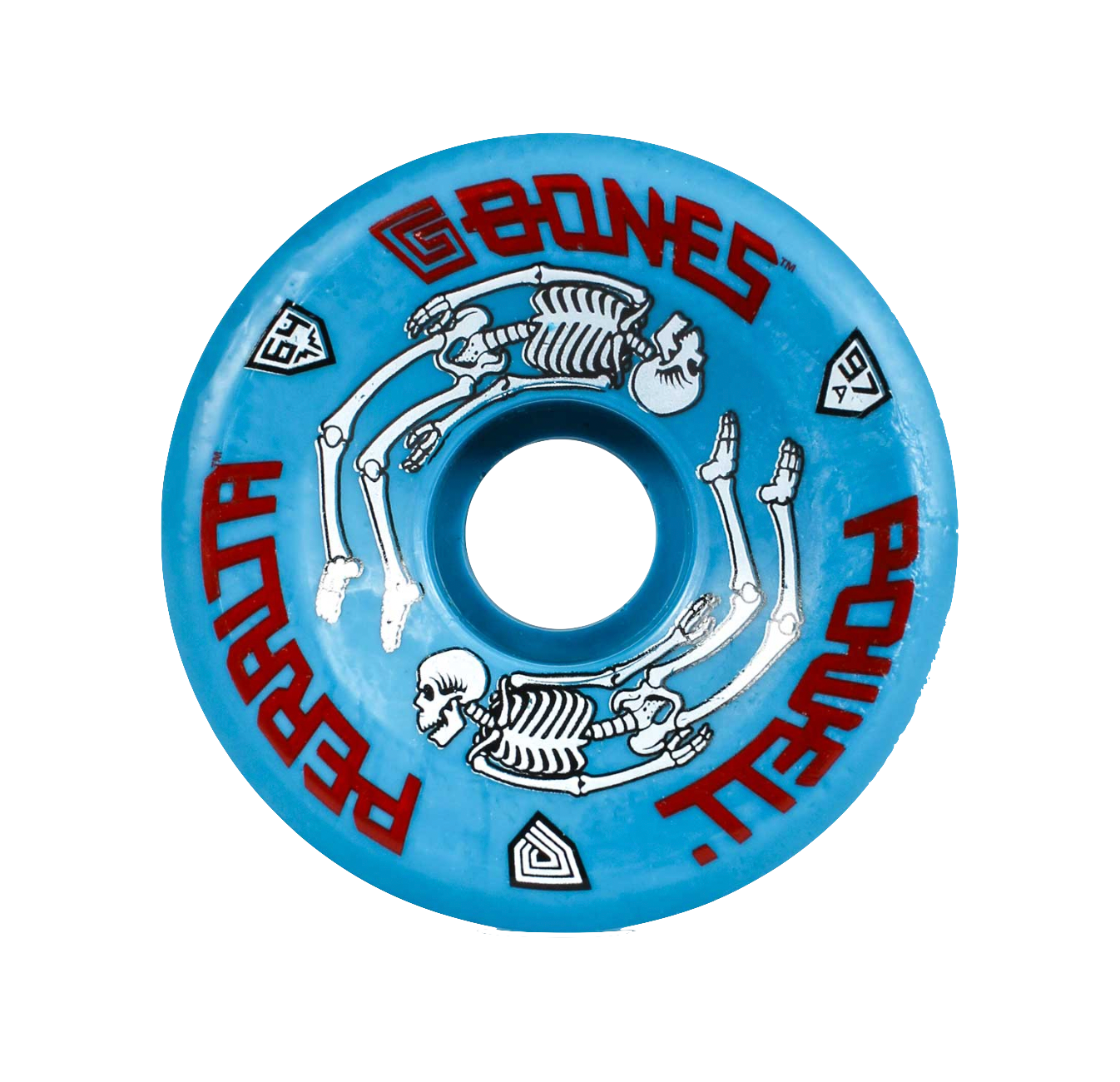 Powell-Peralta G Bones wheels 64mm 97A blue
