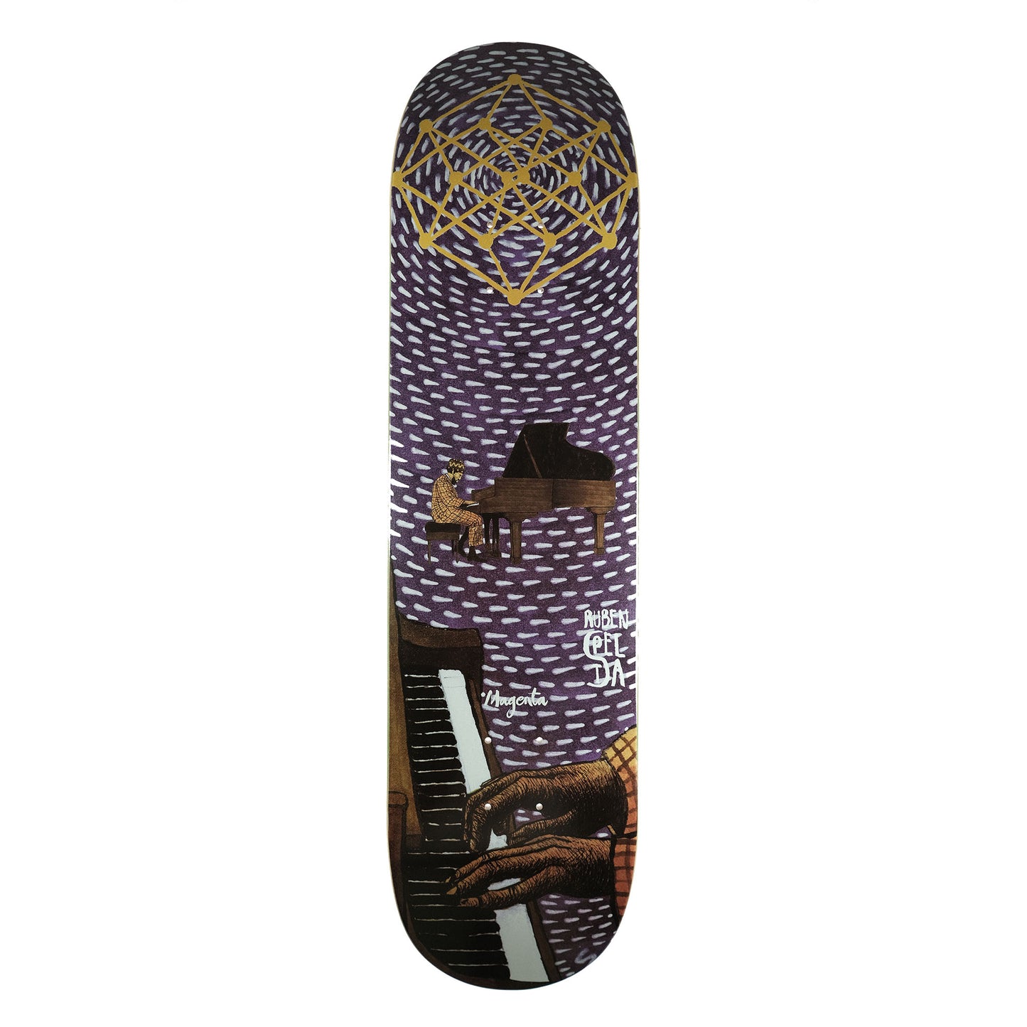 Magenta deck Ruben Spelta Sacred Snake steep 8.125"