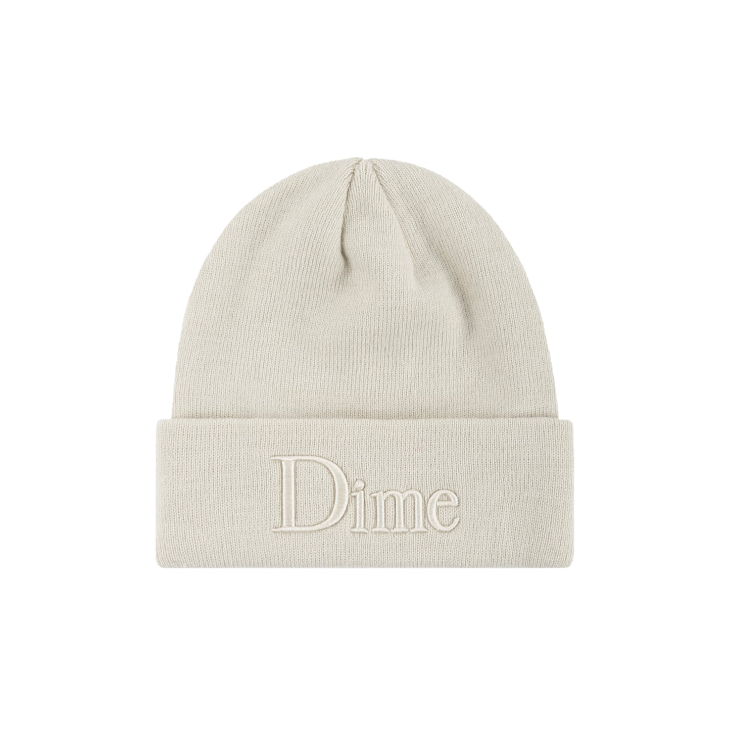 Dime beanie Classic Logo 3D cream