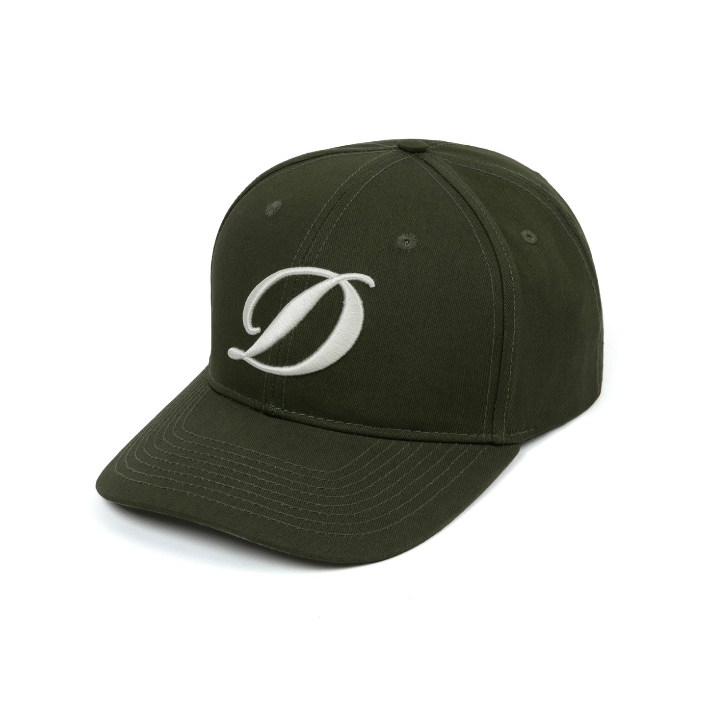 Dime cap Cursive D baseball forest