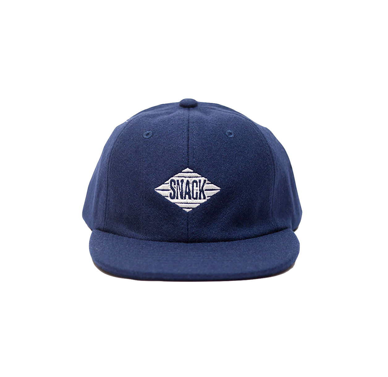 Snack Jive cap 6 panels navy wool
