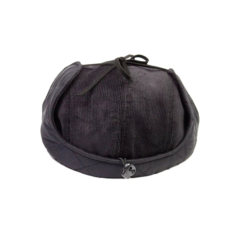 Snack cap Buck Earflap 5 Panel black cord