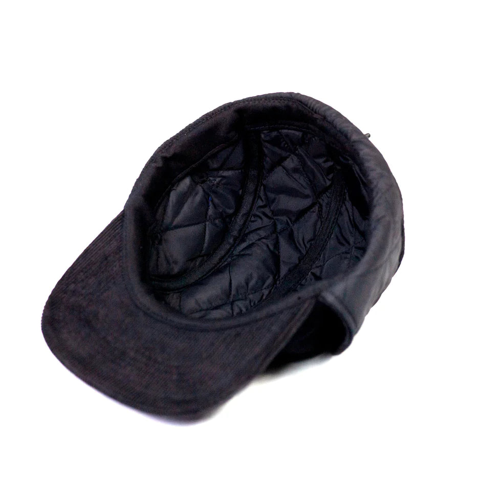 Snack cap Buck Earflap 5 Panel black cord