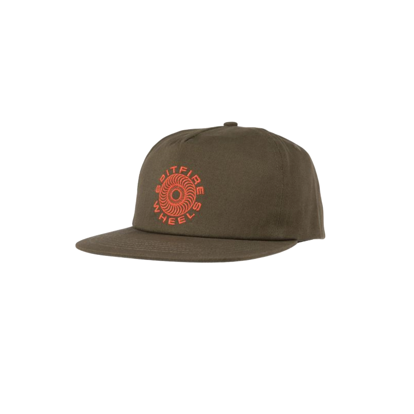 Spitfire Classic 87 Swirl snapback cap olive red