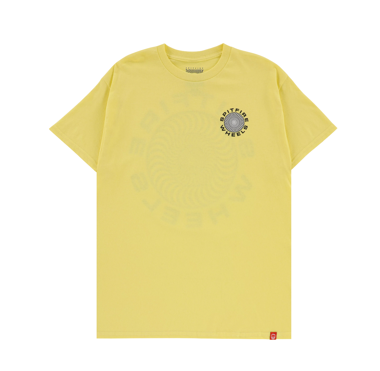 Spitfire tee Classic 87 Swirl banana black white