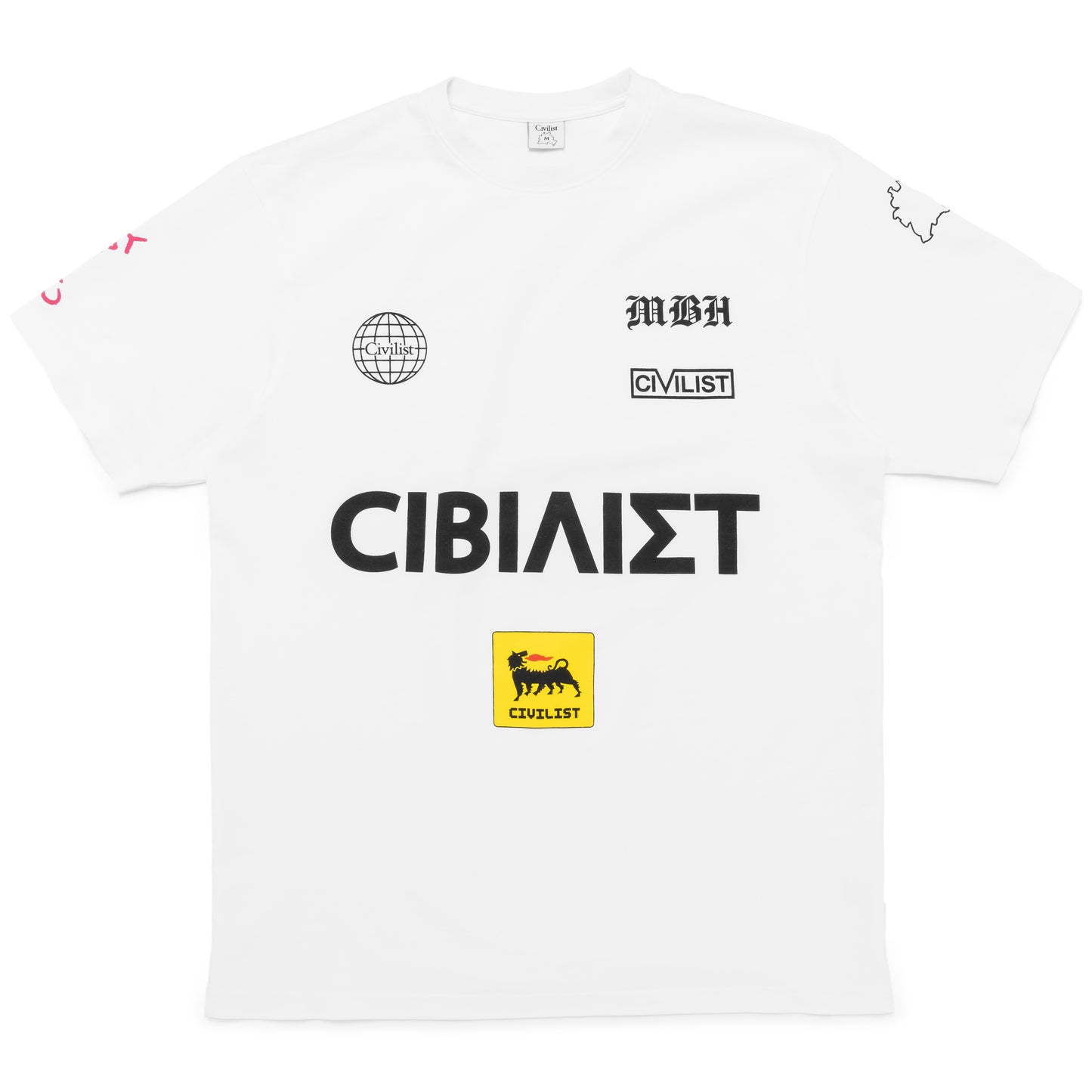 Civilist tee Sponsor white