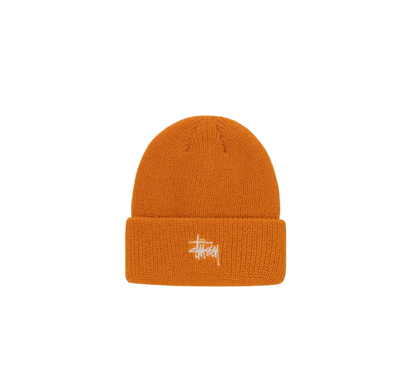 Stüssy Basic Cuff beanie tangerine