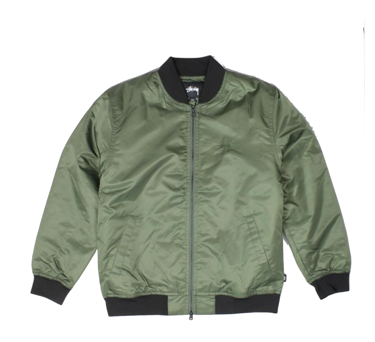 Stüssy Flight Satin Bomber jacket olive