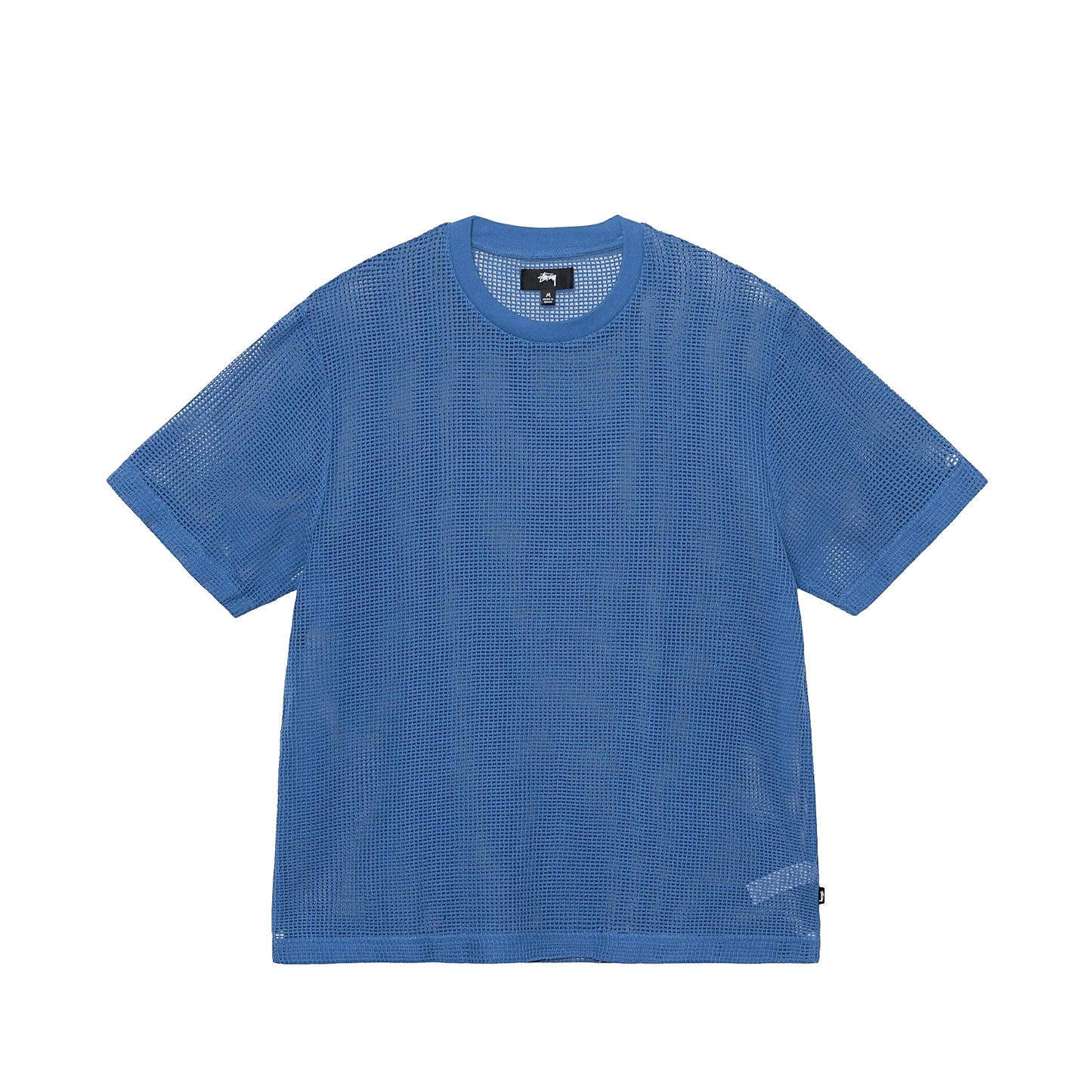 Stüssy crewneck S/S Cotton Mesh ocean blue