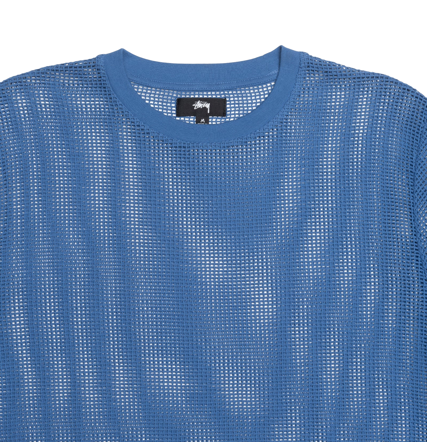 Stüssy crewneck S/S Cotton Mesh ocean blue