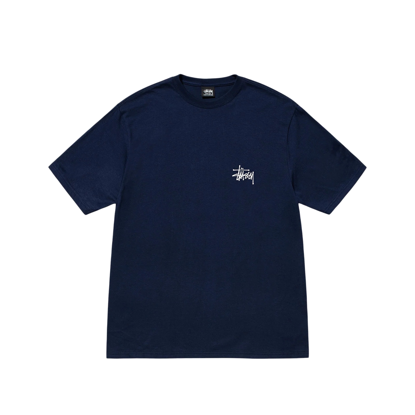 Stüssy tee Basic Logo navy
