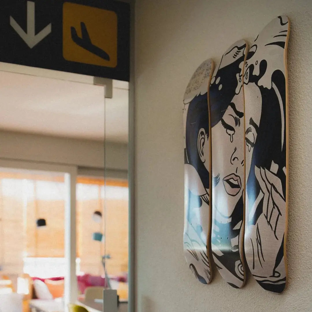 The Skateroom Roy Lichtenstein serie Drowning Girl