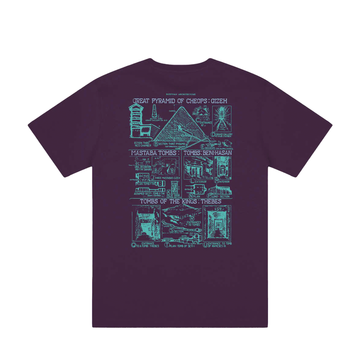Theories Of Atlantis tee Cheops eggplant