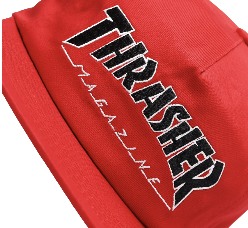 Thrasher Outlined snapback cap red