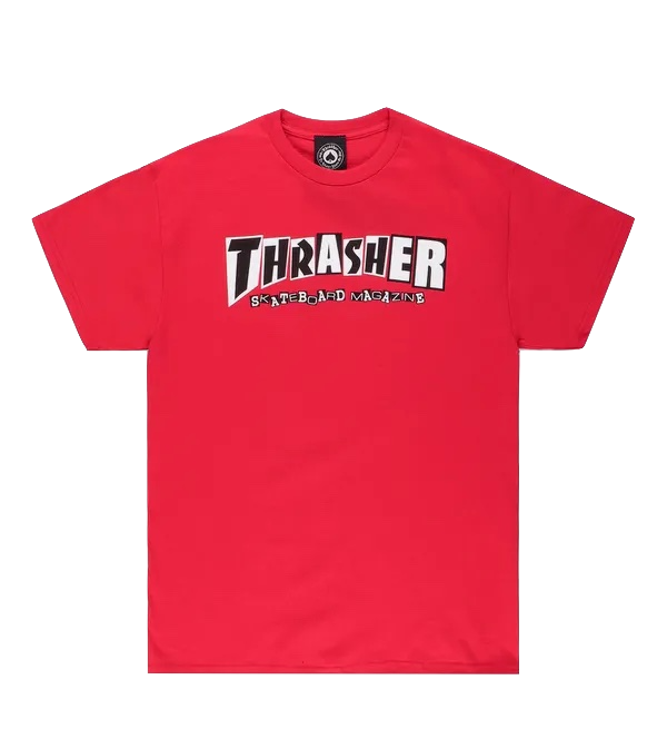 Thrasher X Baker tee red