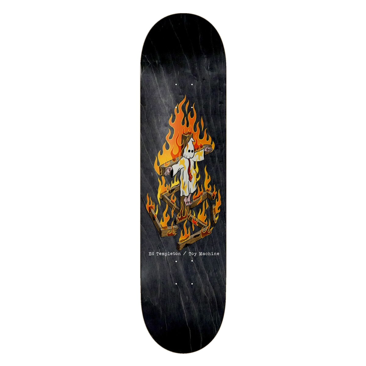 Toy Machine Ed Templeton deck Charred Cross black 8.5"