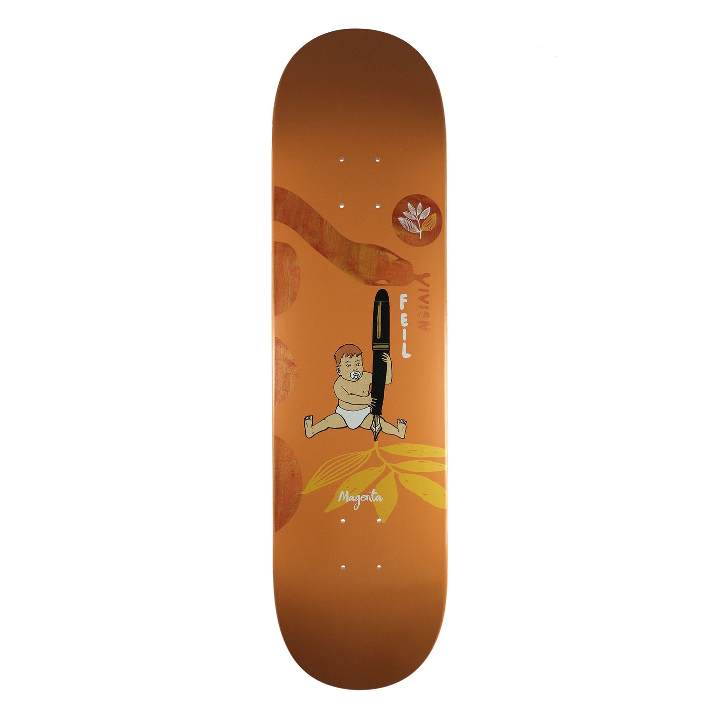 Magenta deck Vivien Feil Sacred Snake 8.25"