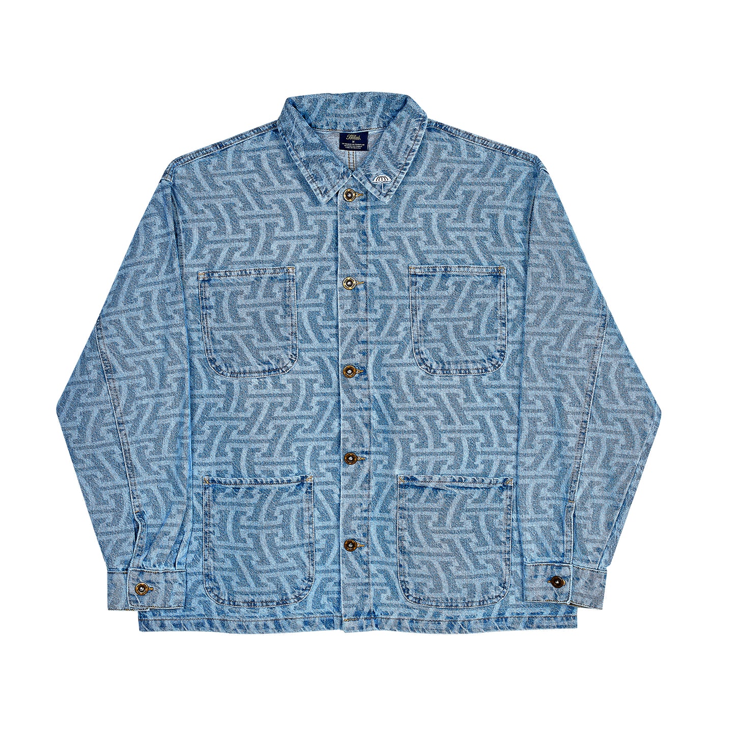 Hélas Wave Denim jacket light blue