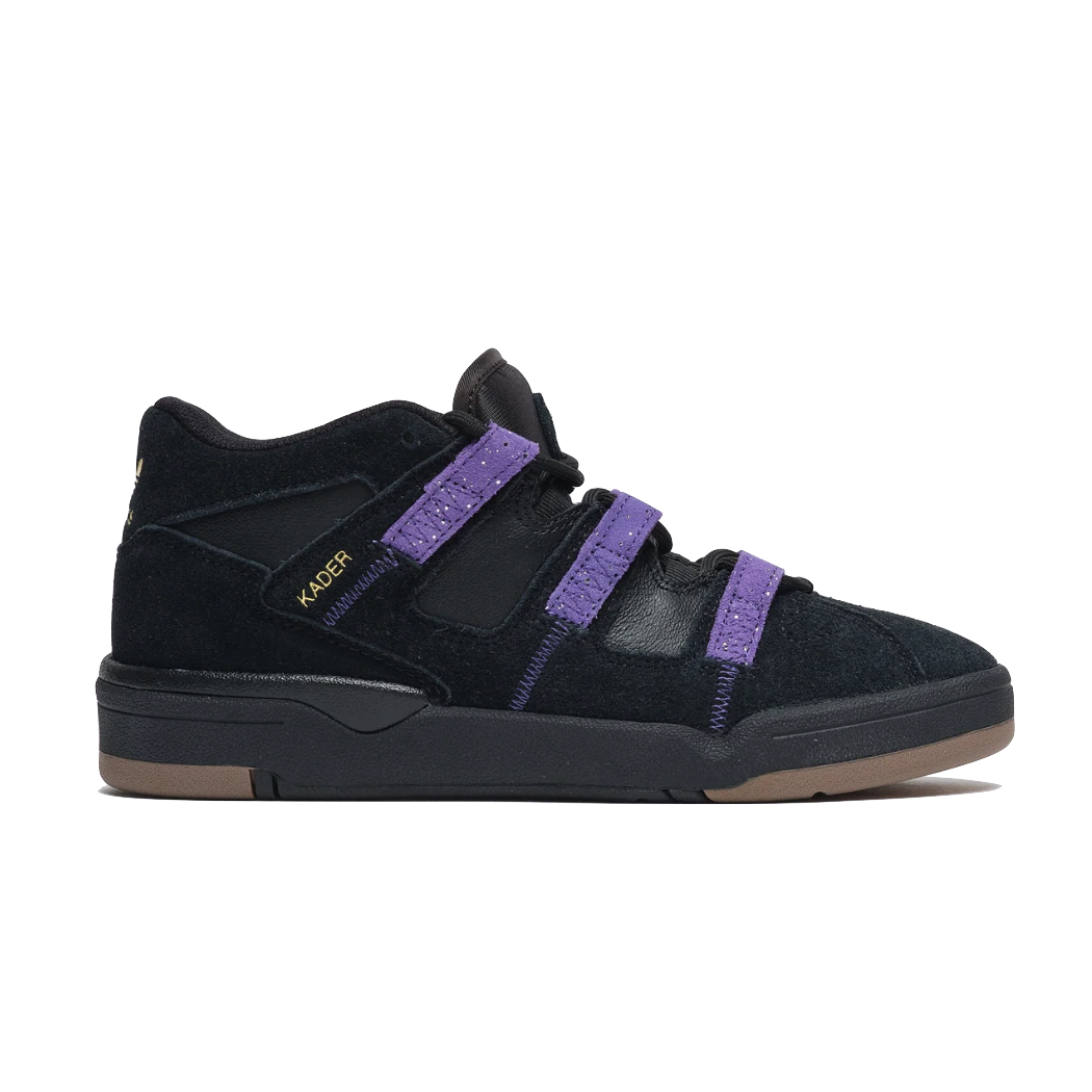adidas Kader core black court purple gold metallic