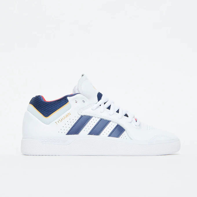 adidas Tyshawn footwear white navy gold red