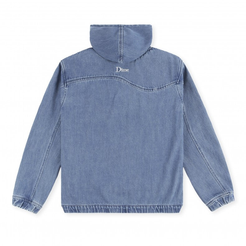 Dime jacket Hooded Denim Bomber light wash