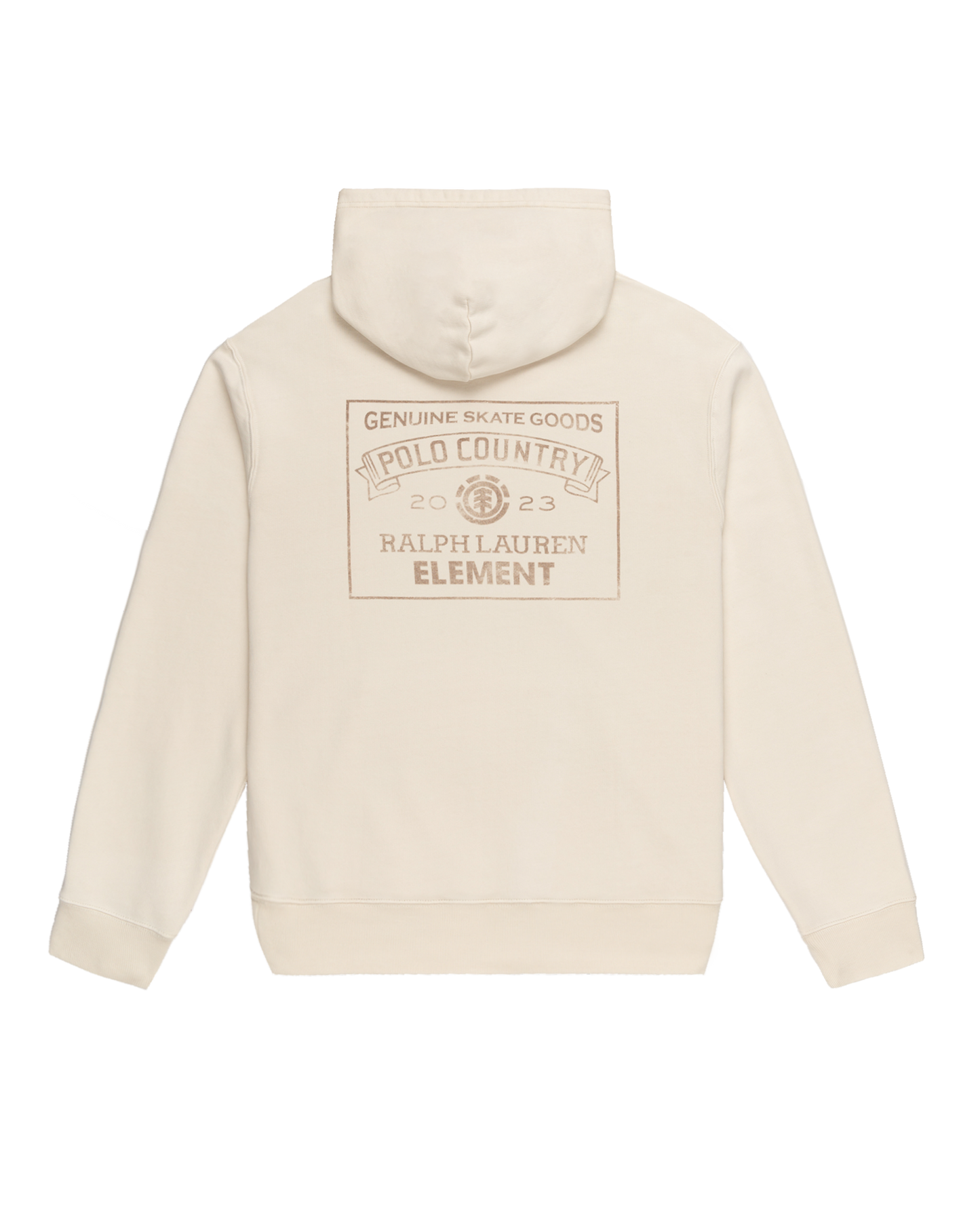 Element X Polo Ralph Lauren VTG hoodie ecru