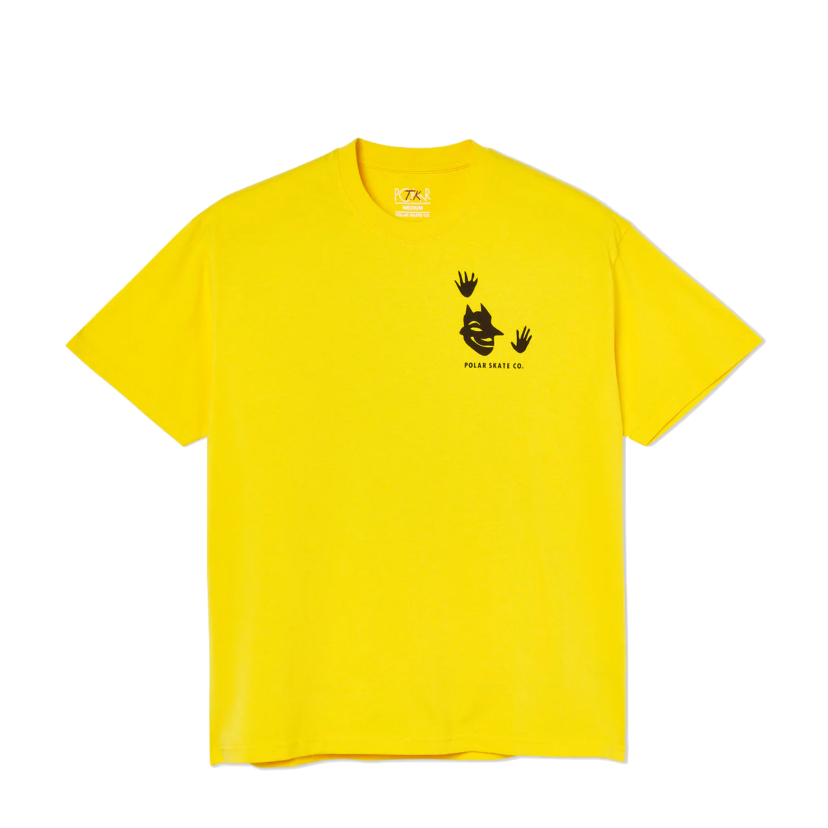 Polar Skate Co tee Demon yellow