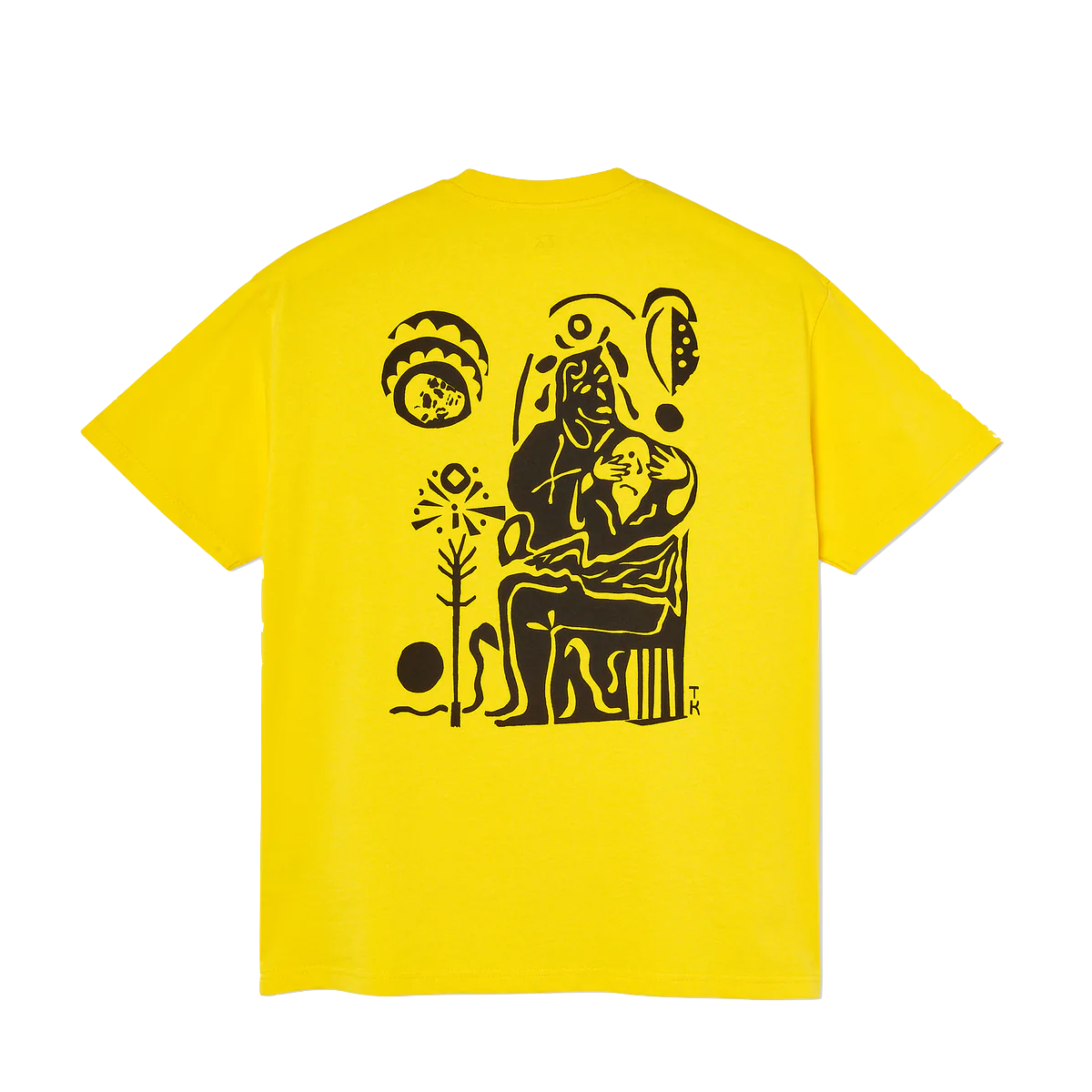 Polar Skate Co tee Demon yellow