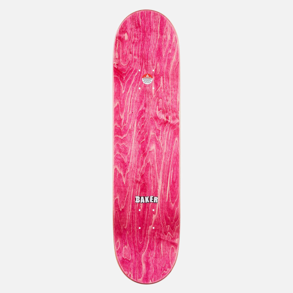 Baker deck Brand Name Jacopo Carozzi matte maroon 8"