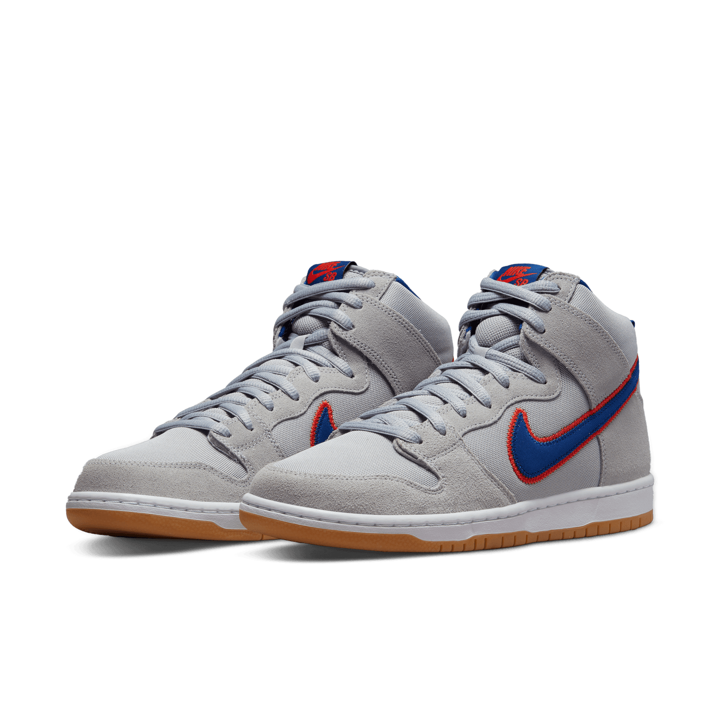 Nike SB Dunk High Pro Premium QS "Mets" cloud grey rush blue team orange white