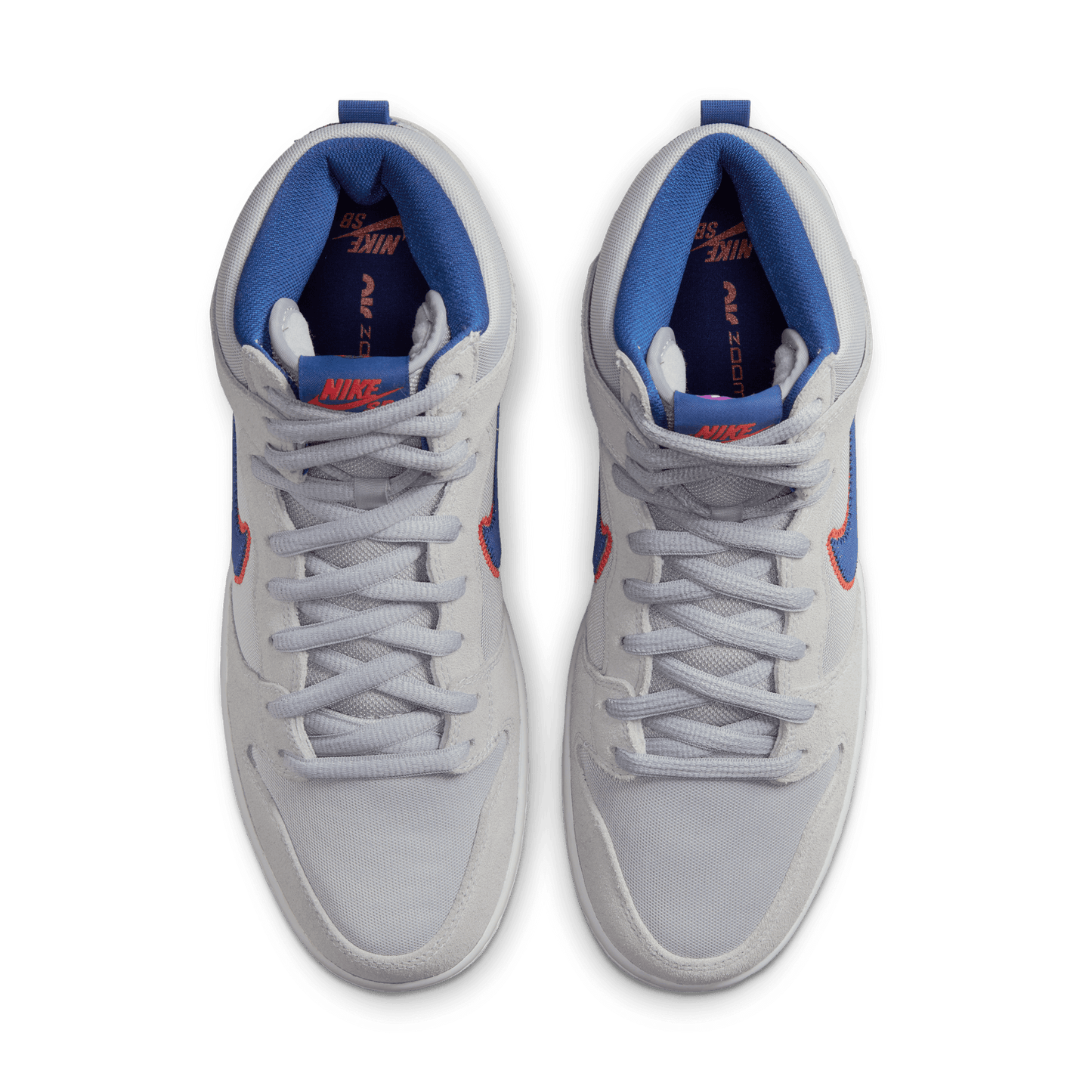 Nike SB Dunk High Pro Premium QS "Mets" cloud grey rush blue team orange white