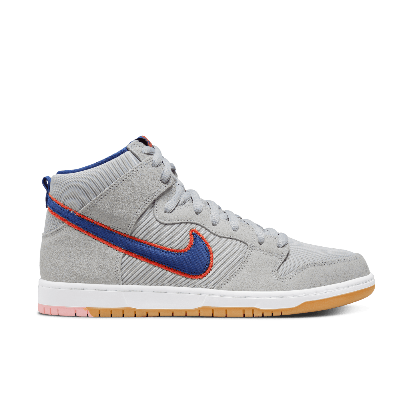 Nike SB Dunk High Pro Premium QS "Mets" cloud grey rush blue team orange white