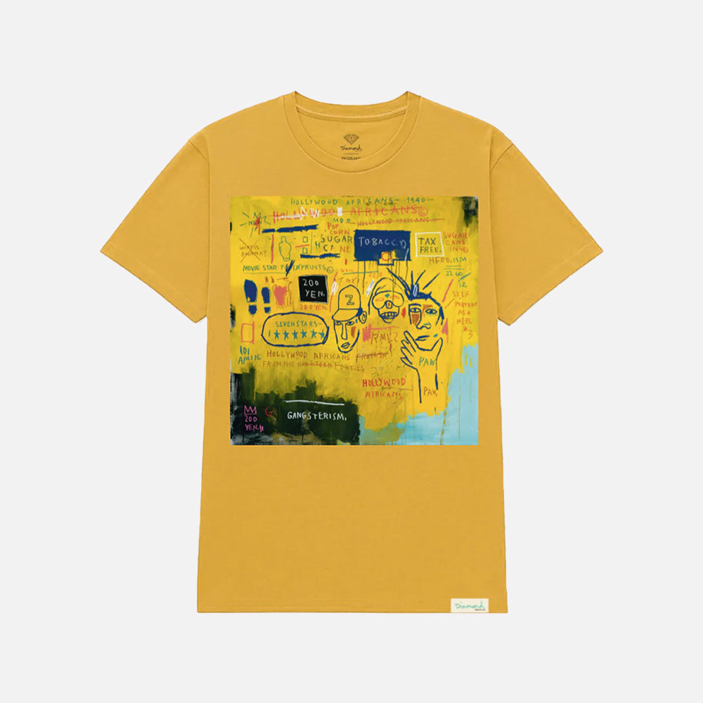 Diamond X Basquiat tee Hollywood Africans gold