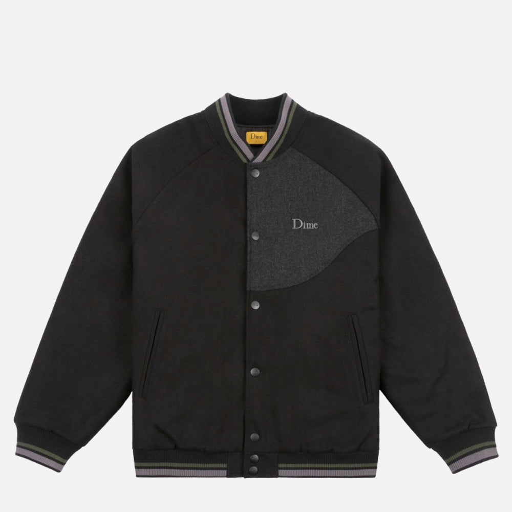 Dime jacket Letterman black