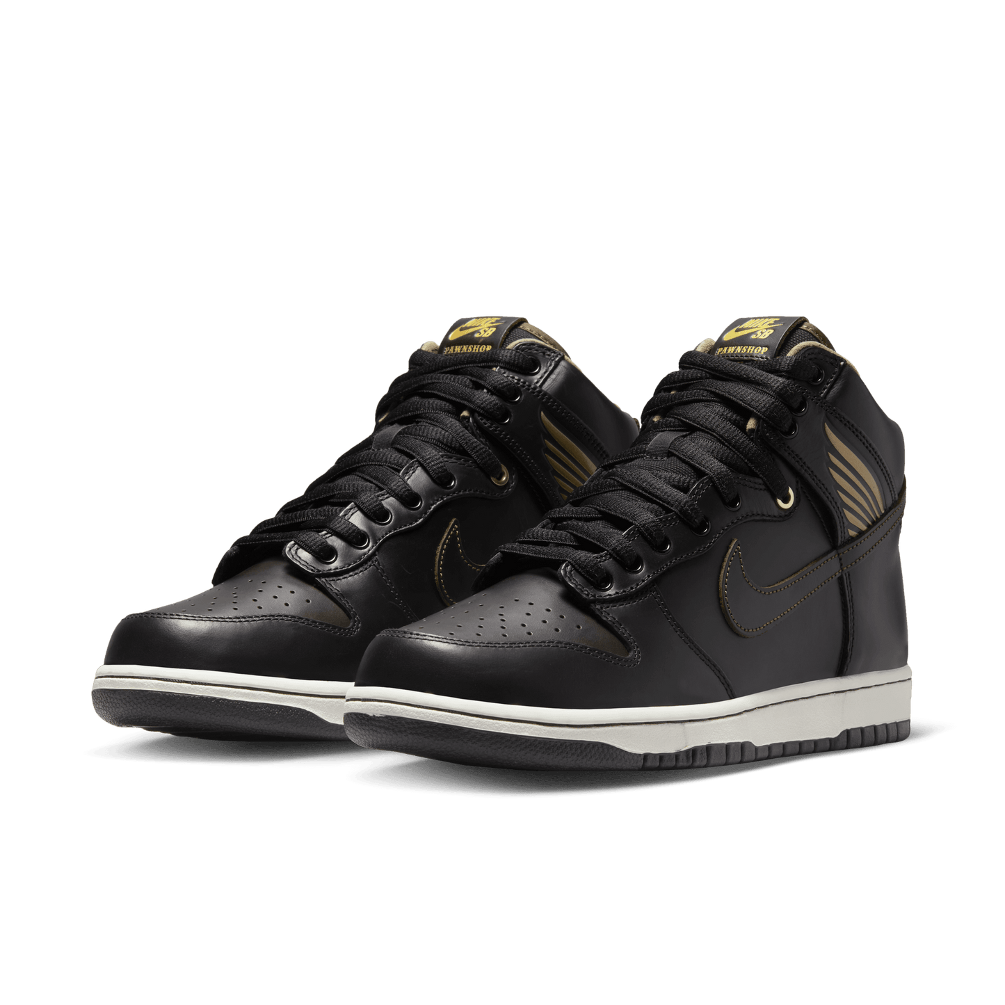 Nike SB Dunk High OG QS Pawnshop Old Soul black black metallic gold