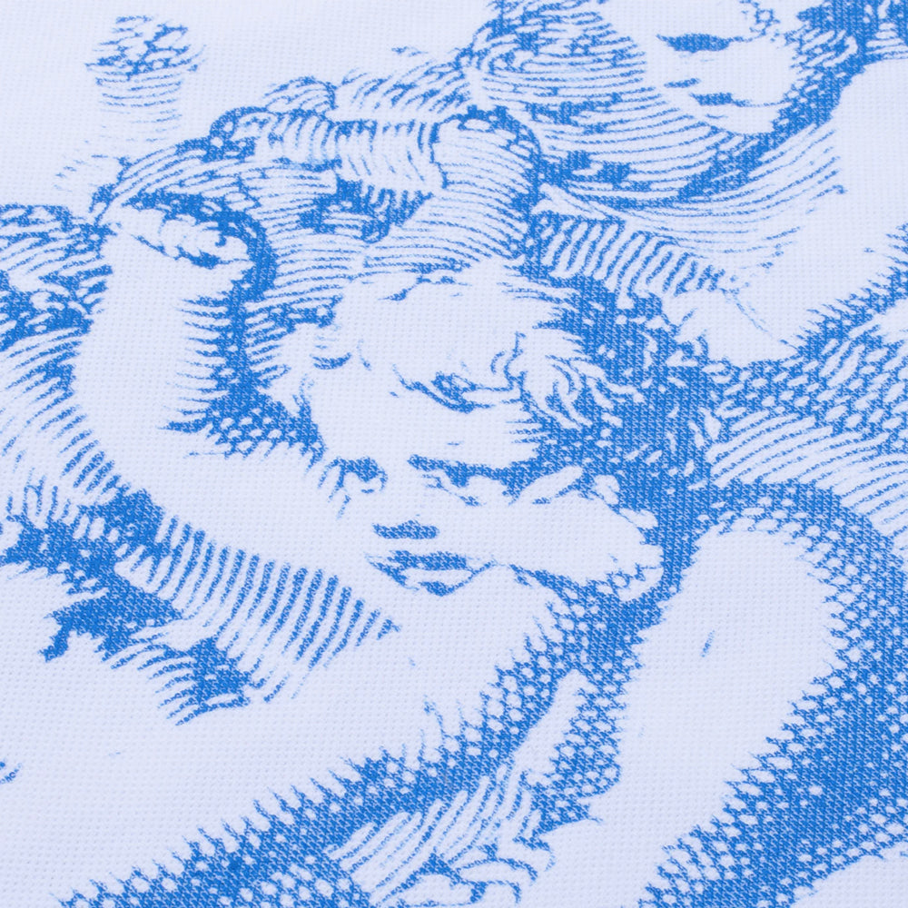 Fucking Awesome polo Cherub Fight white blue