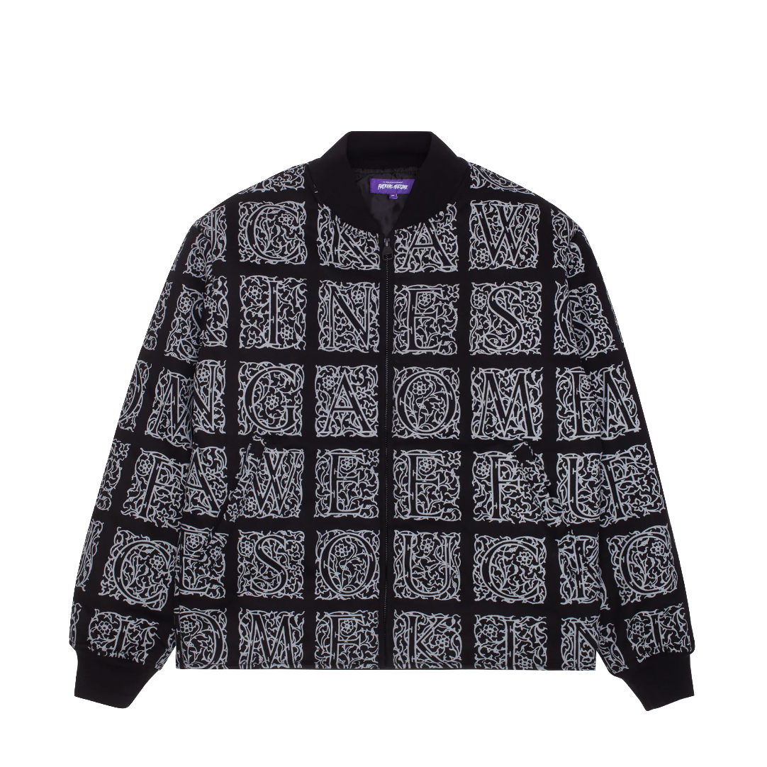 Fucking Awesome jacket Filigree Bomber black