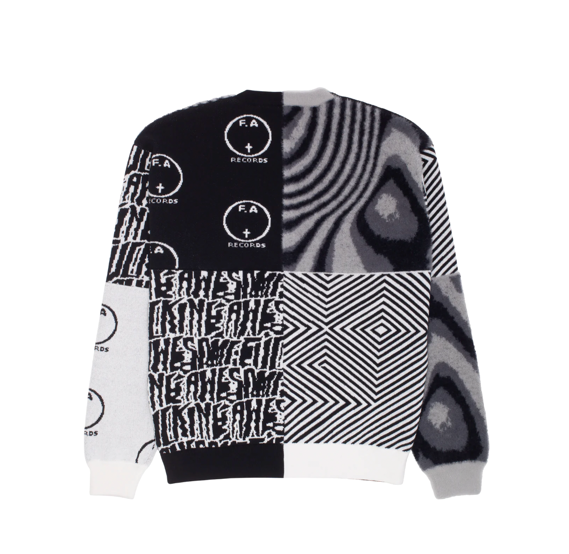 Fucking Awesome sweater Cult Of Personnality black white grey