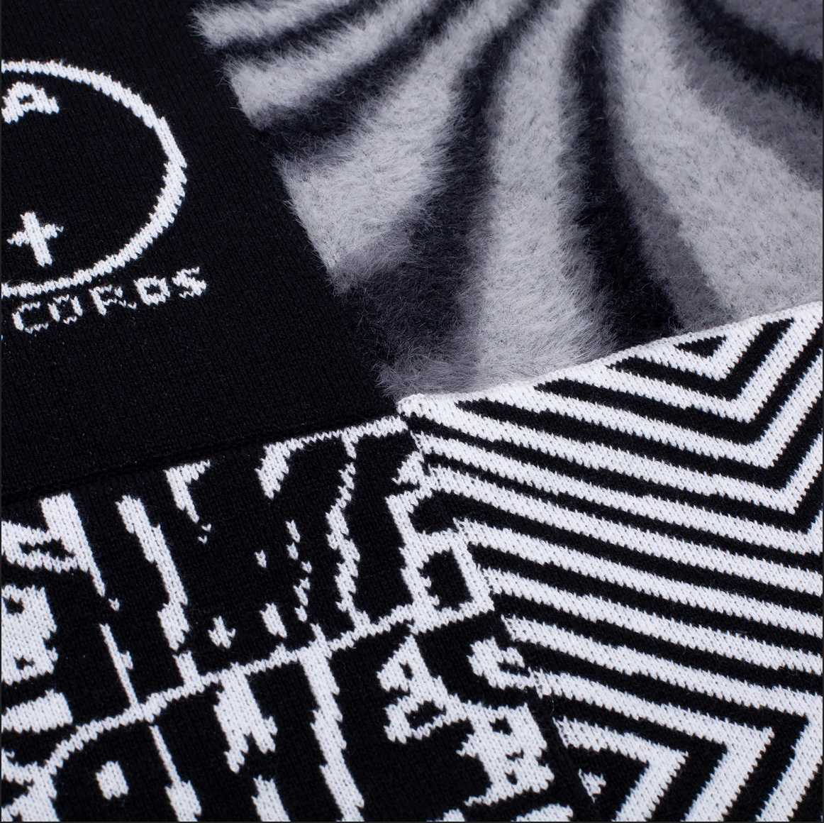Fucking Awesome sweater Cult Of Personnality black white grey