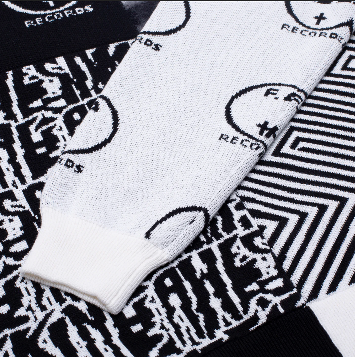 Fucking Awesome sweater Cult Of Personnality black white grey