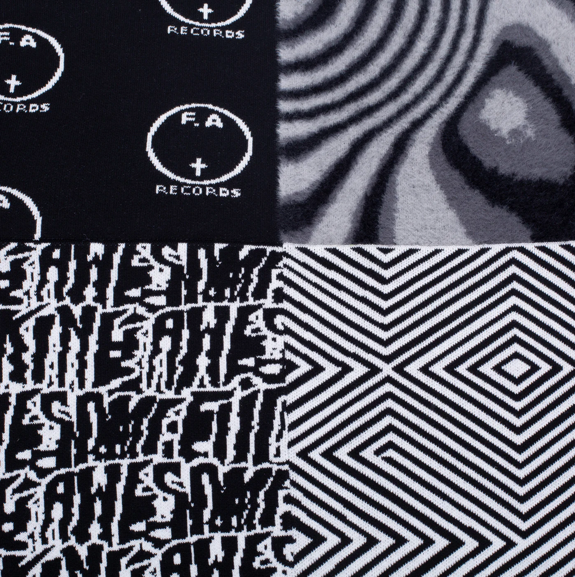 Fucking Awesome sweater Cult Of Personnality black white grey
