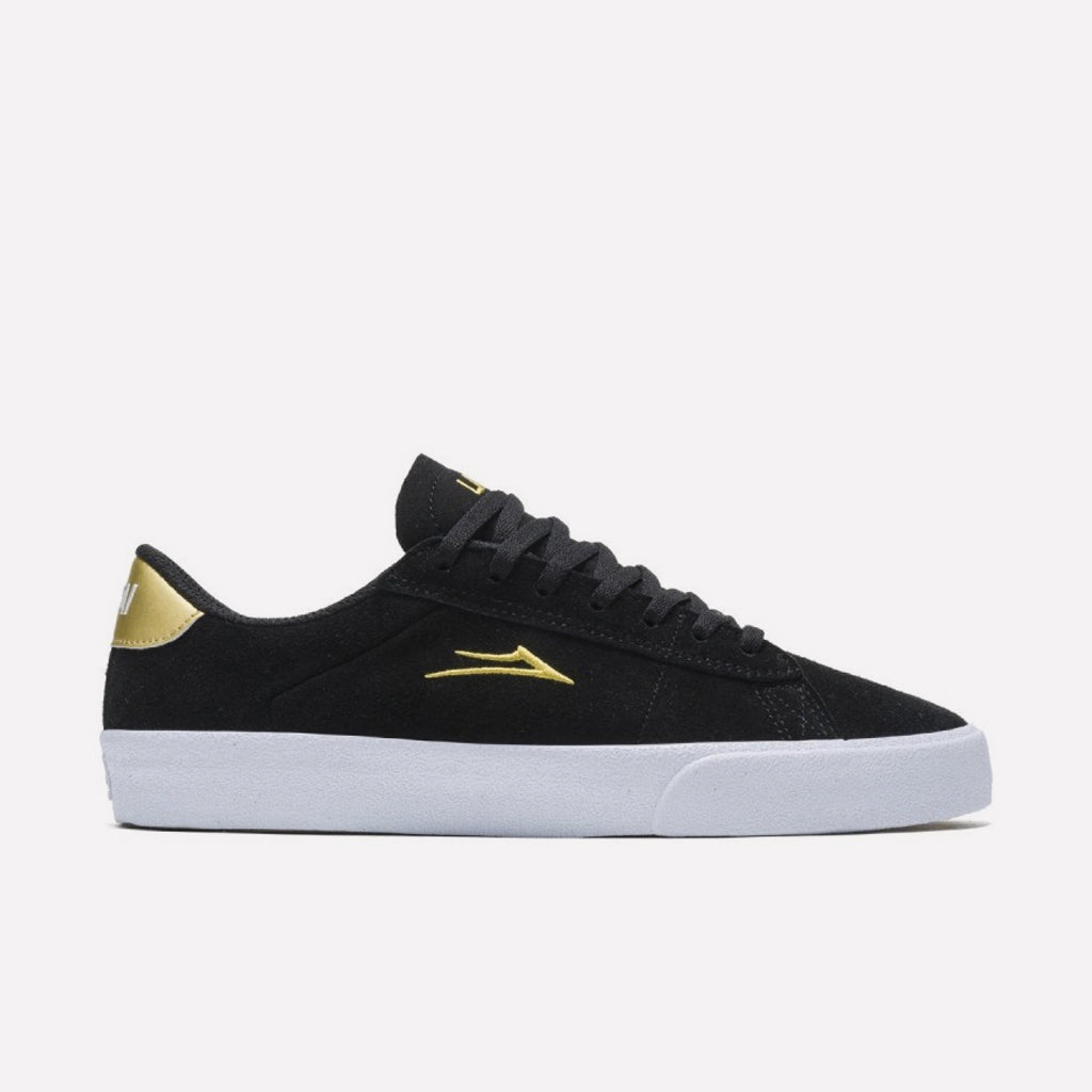Lakai Newport black gold suede