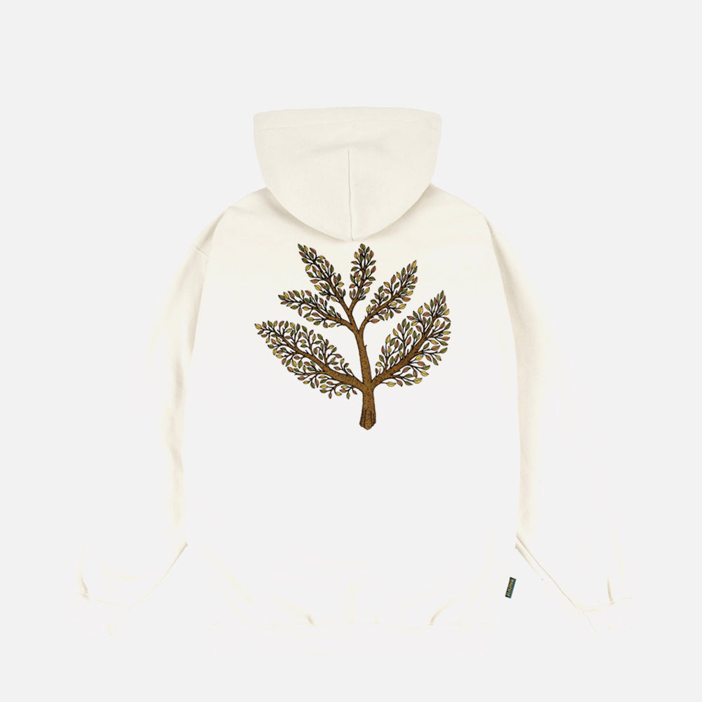 Magenta hoodie Tree Plant natural