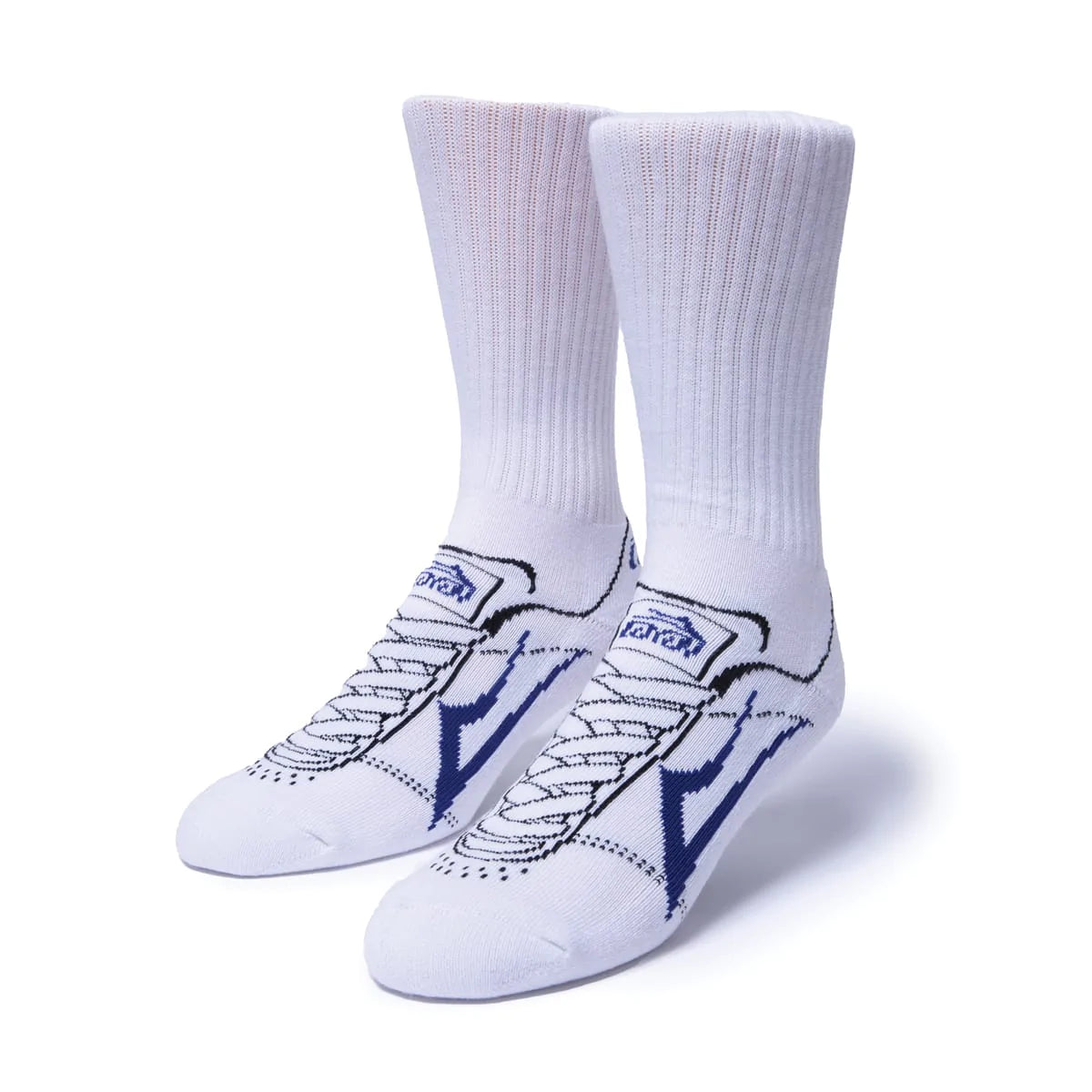 Lakai socks Manchester crew white