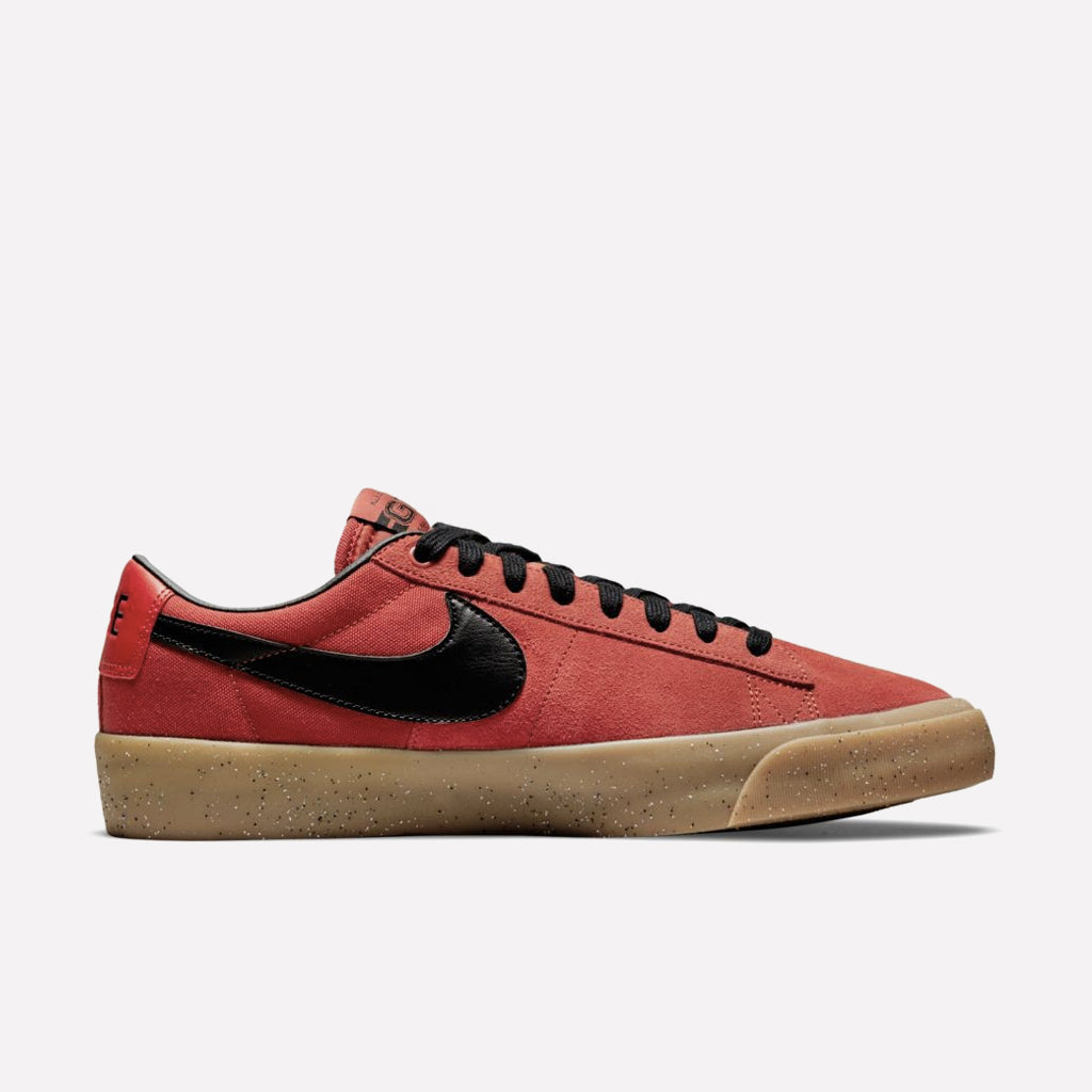 Nike SB Blazer Low Pro GT cinnabar black cinnabar gum light brown