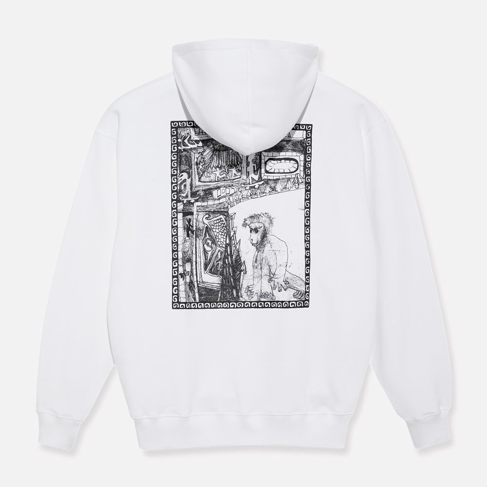 Polar Skate Co hoodie Gorilla King white