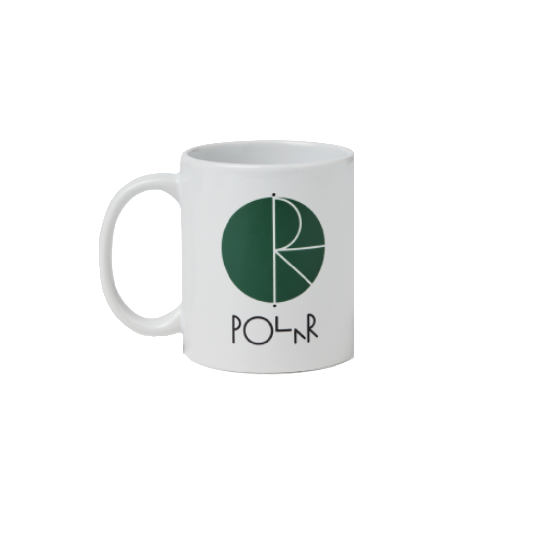 Polar Skate Co mug Fill Logo white green