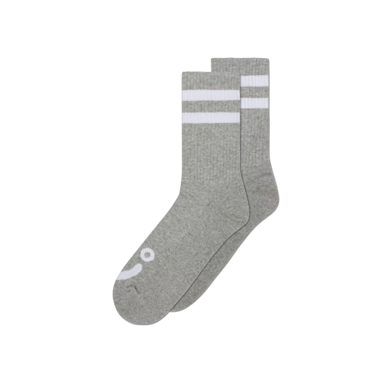 Polar Skate Co Happy Sad socks heather grey