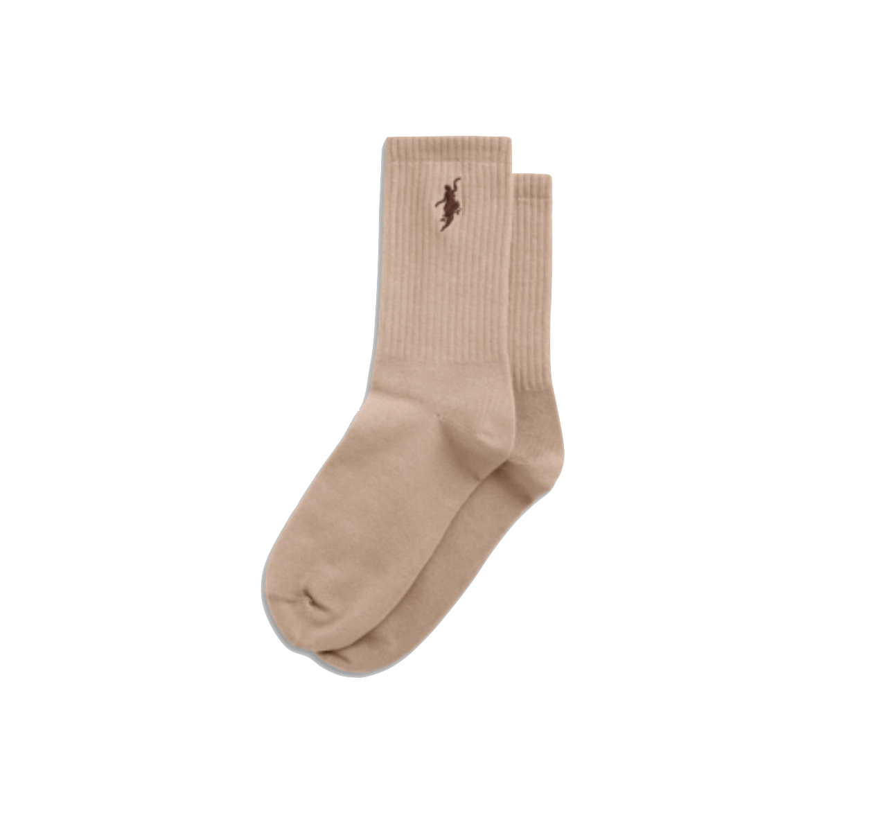 Polar Skate Co No Comply socks sand brown