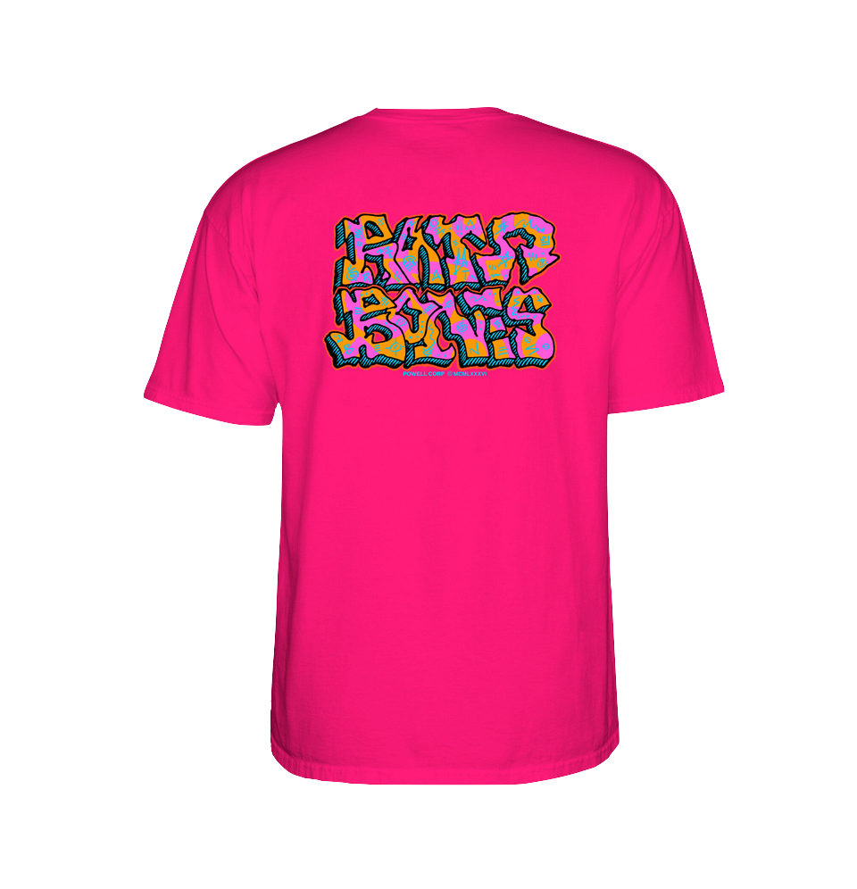 Powell-Peralta Rat Bones Graffiti tee hot pink
